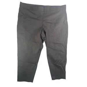 Michael Kors Womens Pull On Capri Pants in‎ Black Plus Size 3X